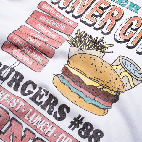 Honor The Gift Burgers Tee - White