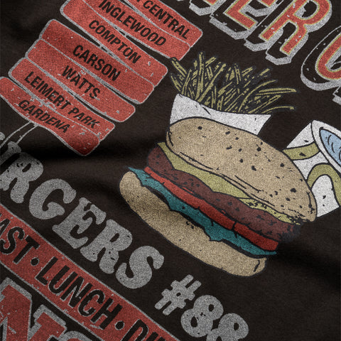 Honor The Gift Burgers Tee - Black