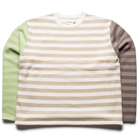 Honor The Gift Multi Stripe Crewneck - Bone