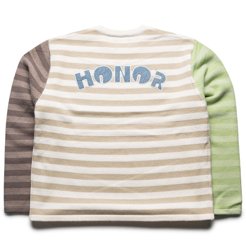 Honor The Gift Multi Stripe Crewneck - Bone