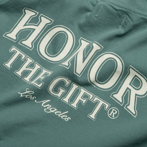 Honor The Gift Floral Pocket Tee - Teal