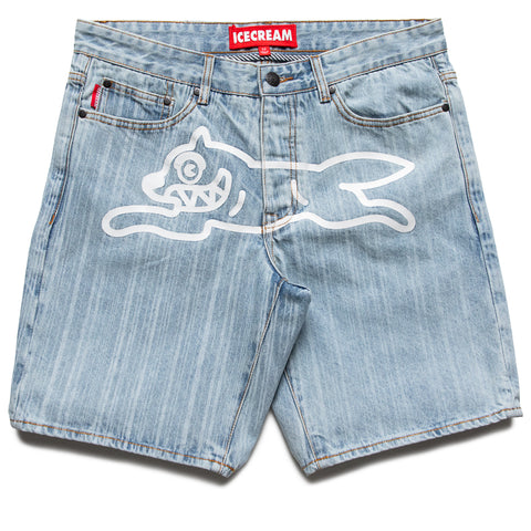Ice Cream A La Mode Jean Shorts - Blue Stripe