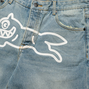 Ice Cream Balboa Jean Shorts - Blue Dream