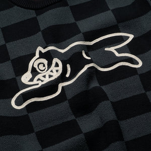Ice Cream Check Sweater - Black