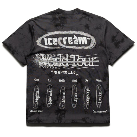 Ice Cream Creepy Crawler Knit Tee - Charcoal Art