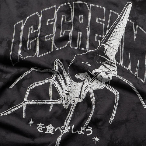 Ice Cream Creepy Crawler Knit Tee - Charcoal Art