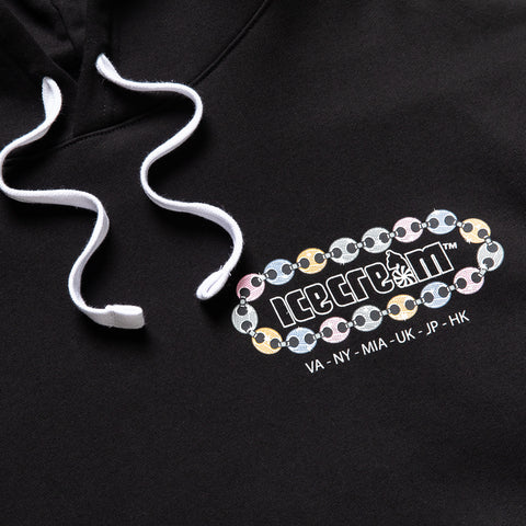 Ice Cream Chain Hoodie - Black