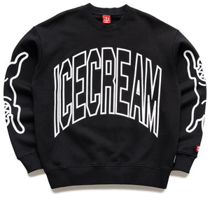 Ice Cream Coffee Crewneck - Black