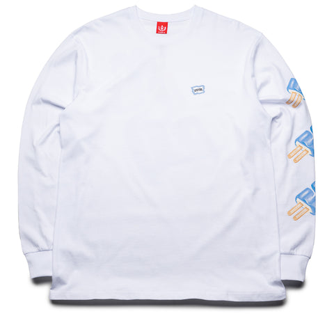 Ice Cream Dollar Pop L/S Tee - White