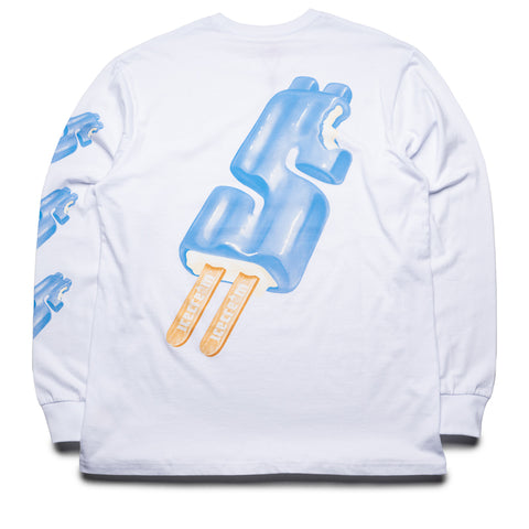 Ice Cream Dollar Pop L/S Tee - White
