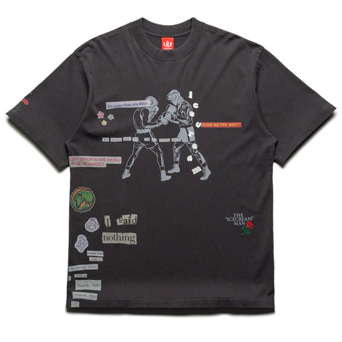 Ice Cream Fountain Knit Tee - Black