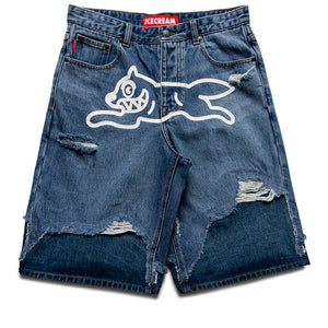 Ice Cream Hoodsie Jean Shorts - Blue Melt