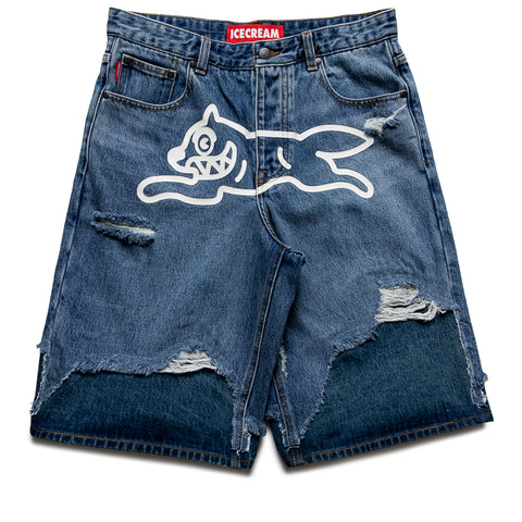 Ice Cream Hoodsie Jean Shorts - Blue Melt