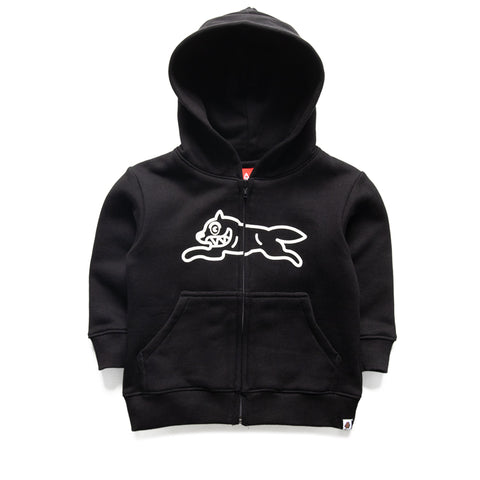 Kids Ice Cream Dog Town Zip Front Hoodie - Black