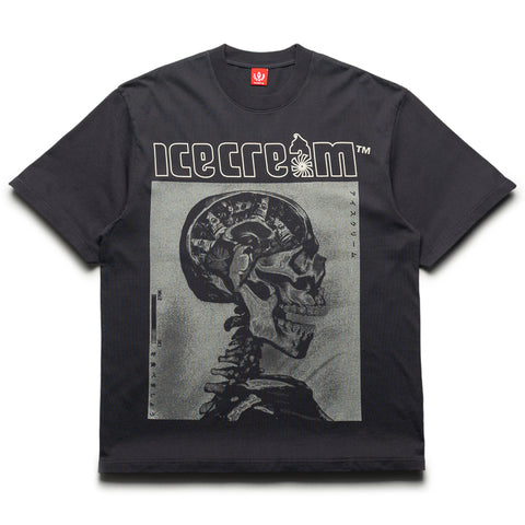 Ice Cream Money On My Mind Knit Tee - Charcoal Art