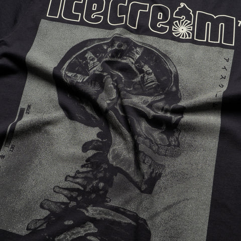 Ice Cream Money On My Mind Knit Tee - Charcoal Art
