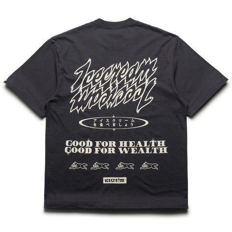 Ice Cream Money On My Mind Knit Tee - Charcoal Art