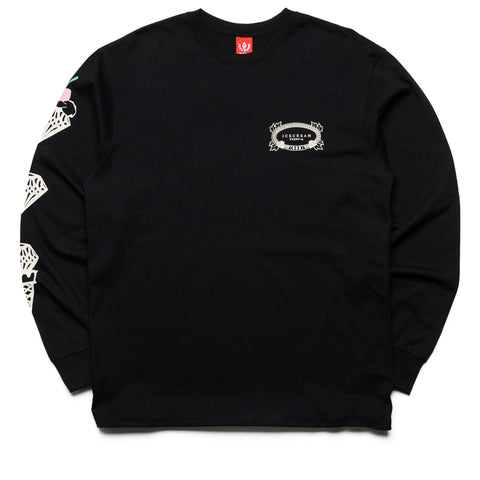 Ice Cream GFH/GFW L/S Tee - Black