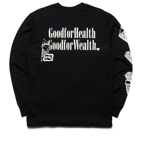 Ice Cream GFH/GFW L/S Tee - Black