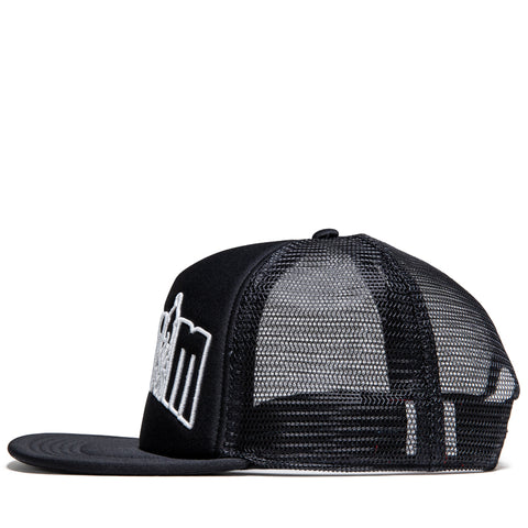 Ice Cream Outline Trucker Hat - Black