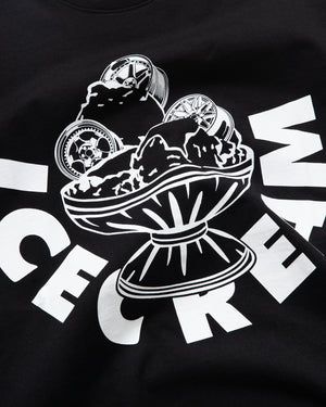 Ice Cream Rose Tee - Black