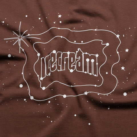 Ice Cream Star Gazing Tee - Chestnut