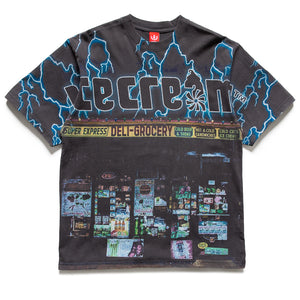 Ice Cream Static Knit Tee - Charcoal Art