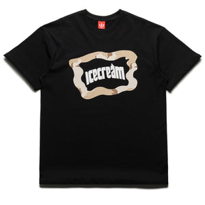 Ice Cream Taupe Tee - Black