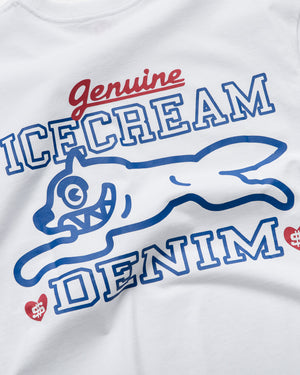 Ice Cream Violet Tee - White