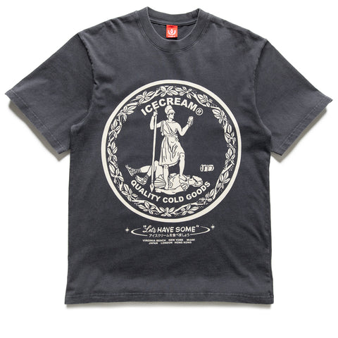 Ice Cream Seal Knit Tee - Charcoal Art