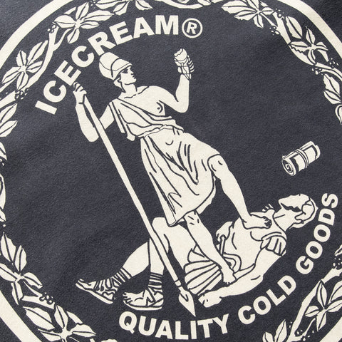 Ice Cream Seal Knit Tee - Charcoal Art