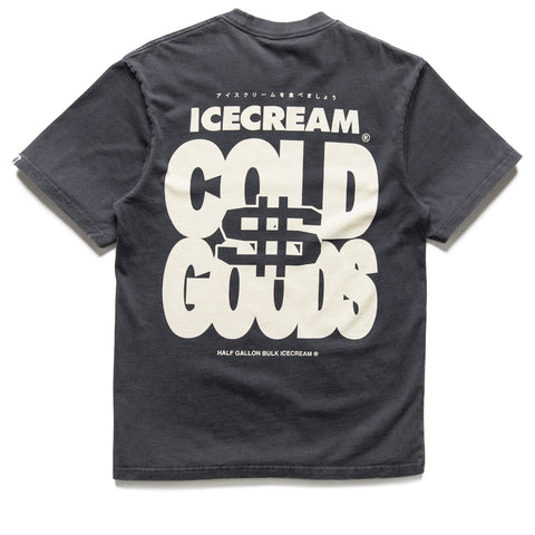 Ice Cream Seal Knit Tee - Charcoal Art