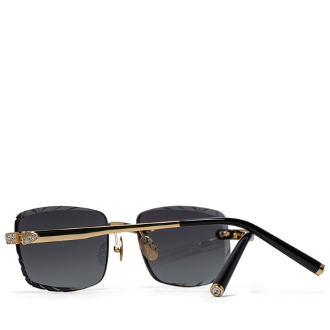 James Oro Iced Signature Gem Cut - Black Tint/Gold