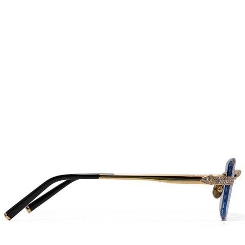 James Oro Iced Signature Gem Cut - Blue Tint/Gold