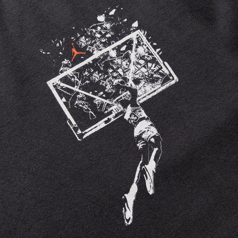 Jordan Brooklyn Oversized Graphic Tee - Off Noir/Sail