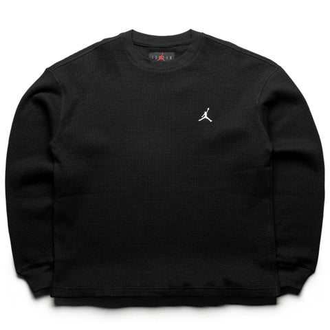 Jordan Flight Mountainside Waffle L/S Tee - Black/White