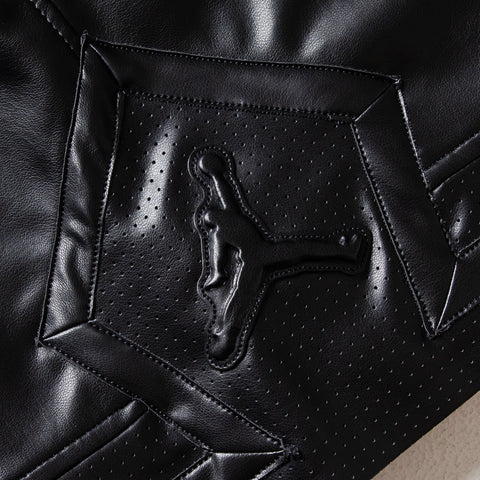 Air Jordan Vegan Leather Diamond Shorts - Black