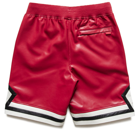 Air Jordan Vegan Leather Diamond Shorts - Wings Jordan Red/Sail