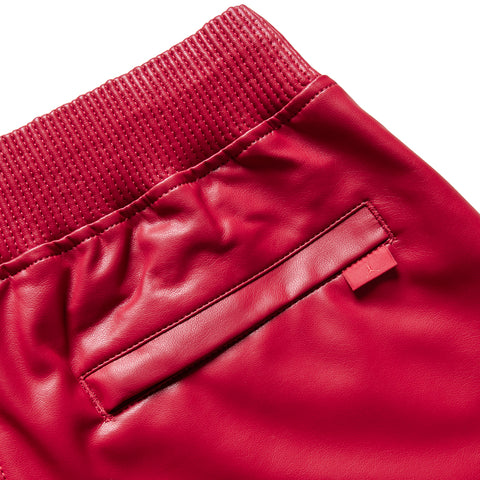 Air Jordan Vegan Leather Diamond Shorts - Wings Jordan Red/Sail