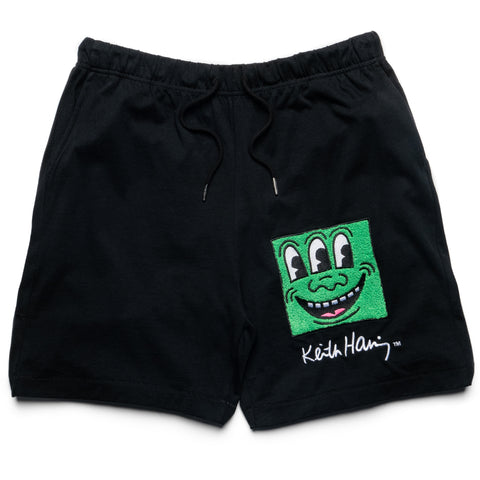 Jungles Haring Chenille Shorts - Black