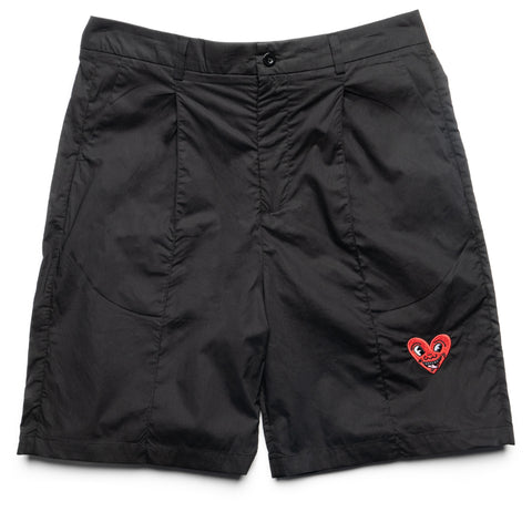 Jungles Heart Face Suit Shorts - Black