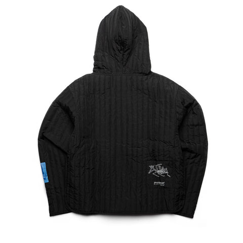 Jungles Quilted Nylon Pullover - Black