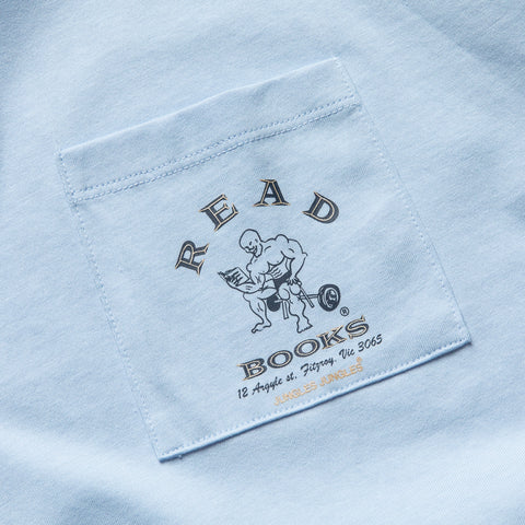 Jungles Read More Books Ringer Tee - Blue