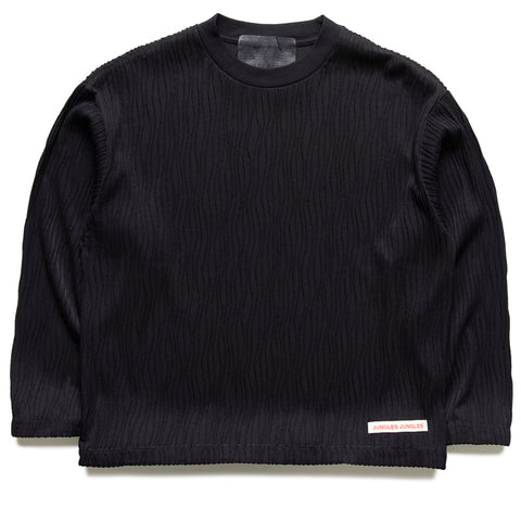 Jungles Wavy L/S Tee - Black
