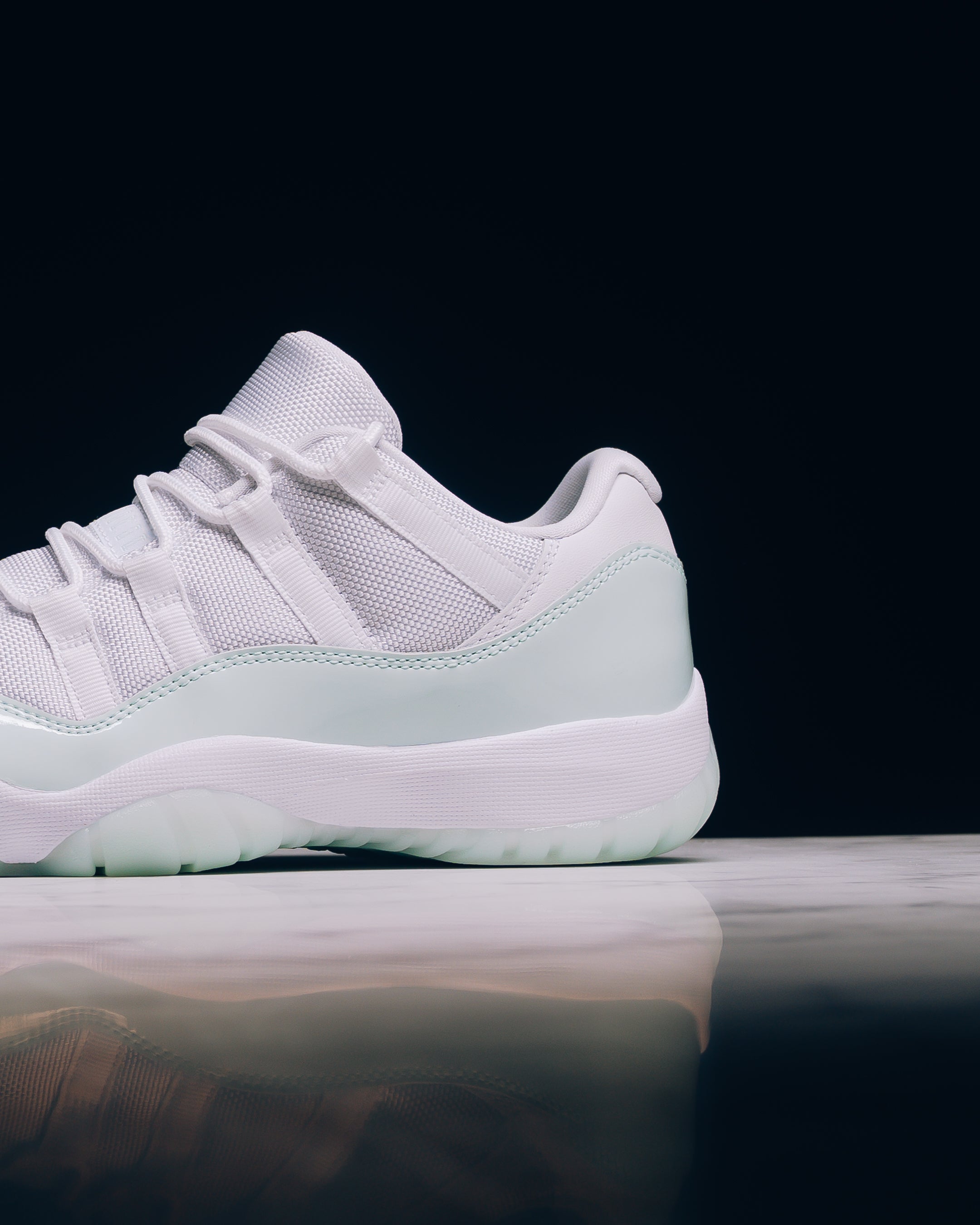 all white jordan's 11