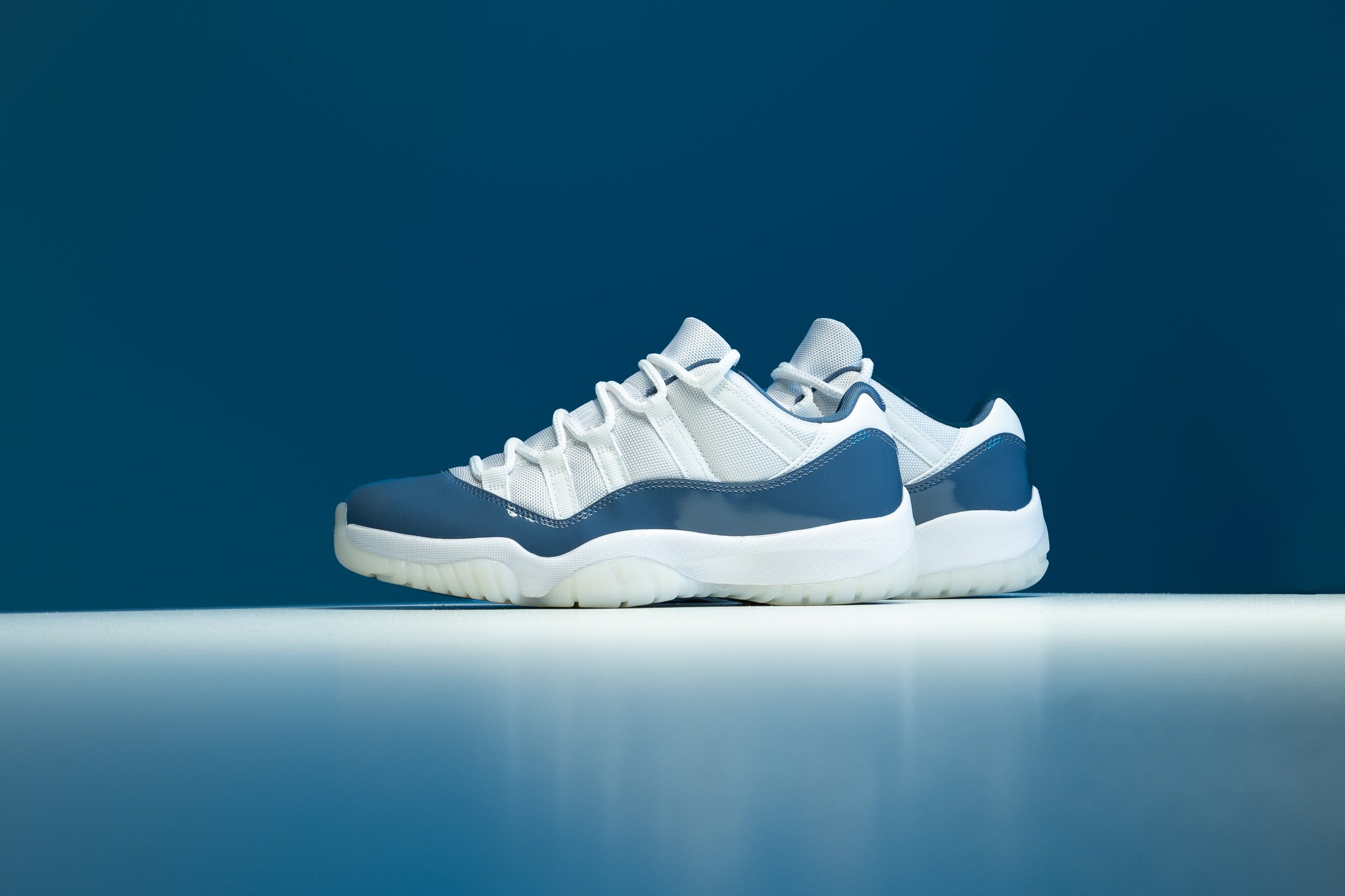 White shops and navy jordan 11