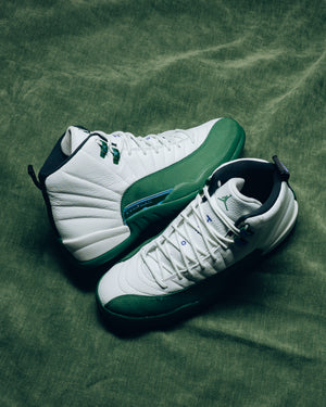 Air Jordan 12 Retro 'Bucks' - Summit White/Gorge Green