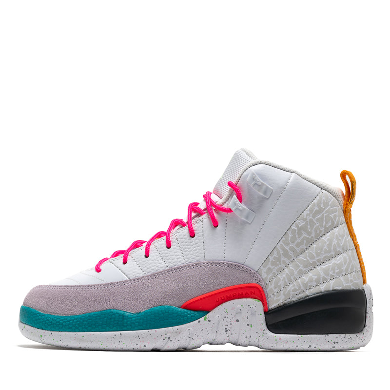 Air Jordan 12 Retro (GS) - White/Vapor Green