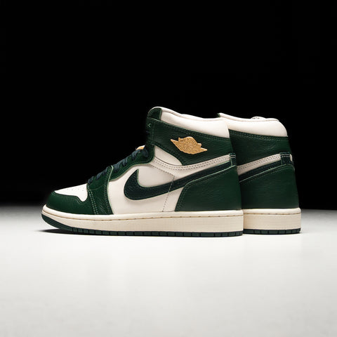 Women's Air Jordan 1 Retro High OG - Pale Ivory/Pro Green