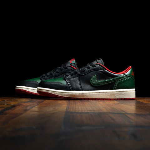 Women's Air Jordan 1 Low OG - Black/Gorge Green